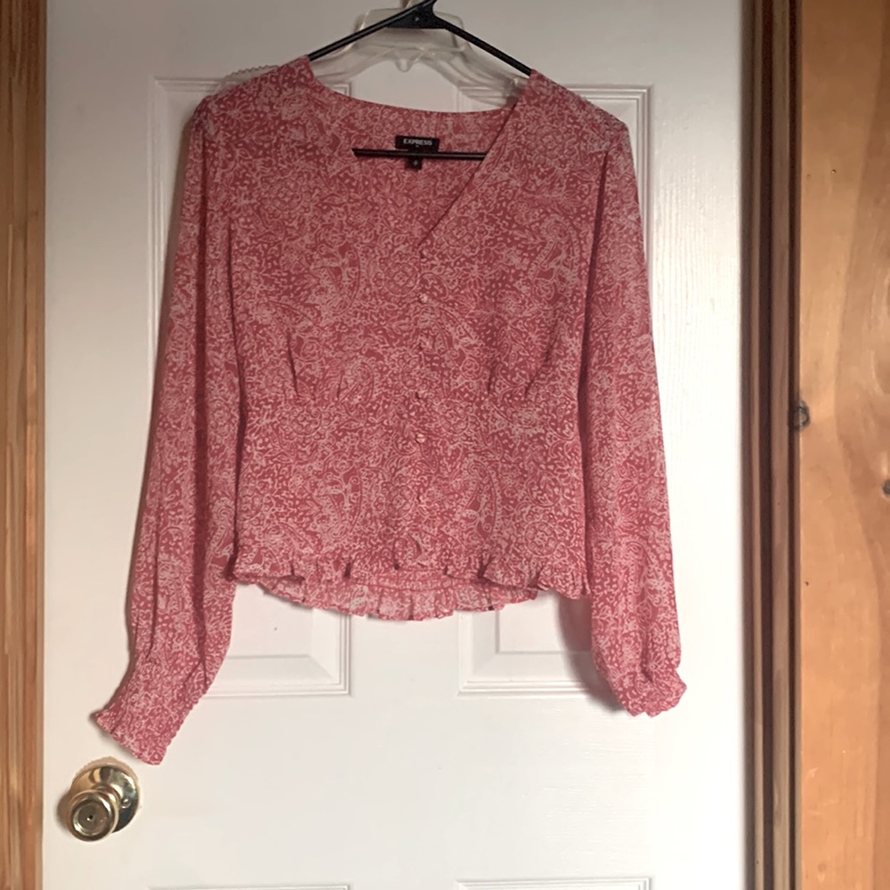Pink blouse from express